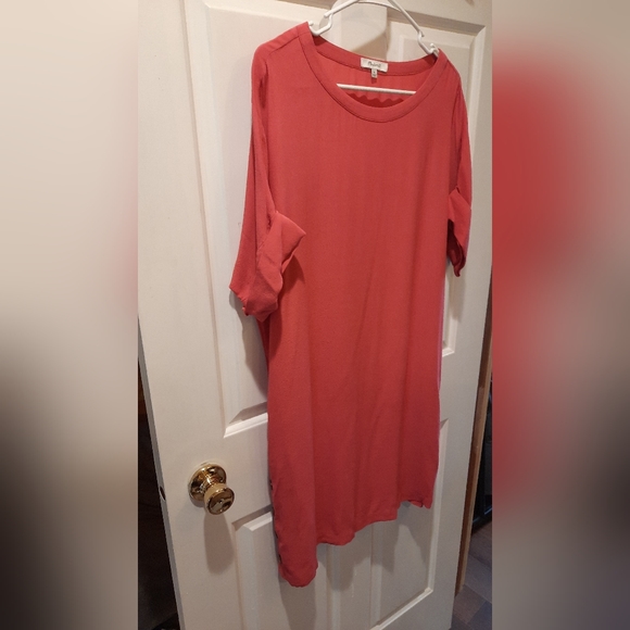 Madewell Pink Lightweight Dress with Pockets size Medium - Picture 9 of 13